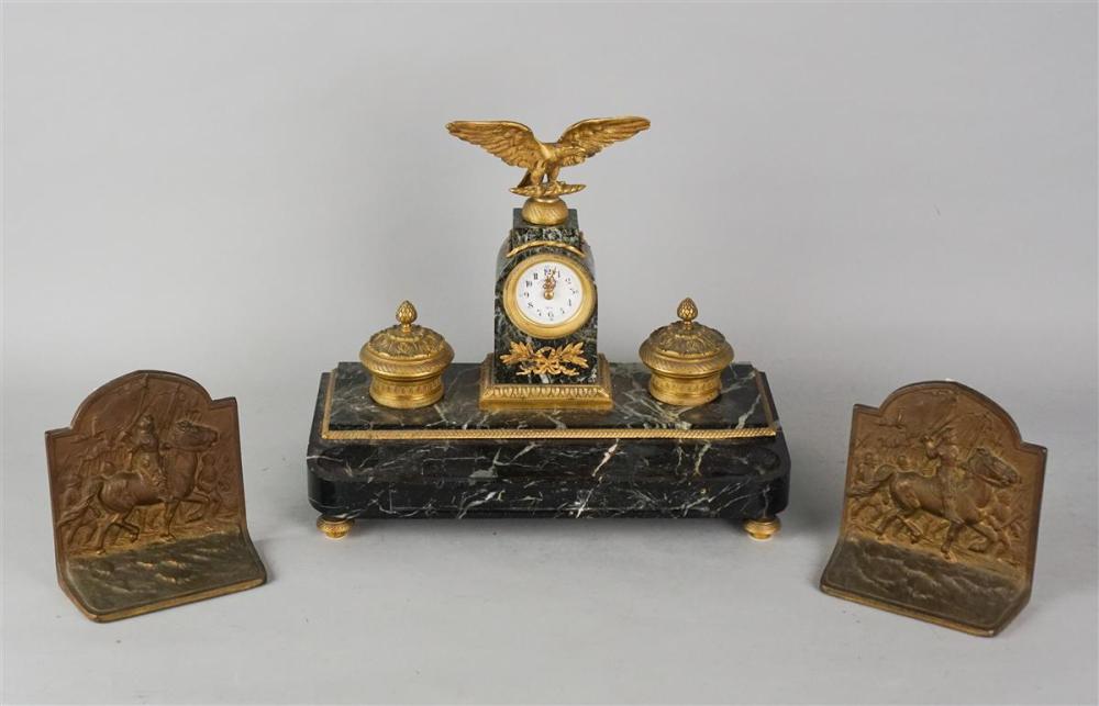 FRENCH GILT-BRONZE AND VERDE ANTICO