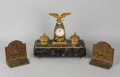 FRENCH GILT-BRONZE AND VERDE A