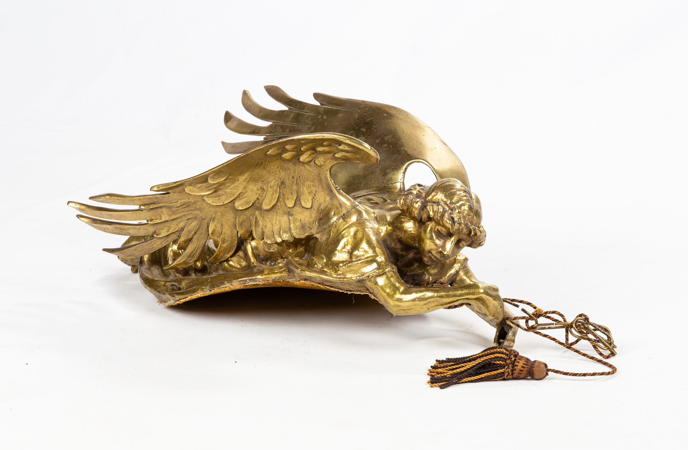 FRENCH GILT BRONZE ANGEL Early 20th