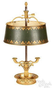 FRENCH GILT BRONZE BOUILLOTTE