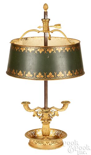 FRENCH GILT BRONZE BOUILLOTTE