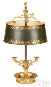 FRENCH GILT BRONZE BOUILLOTTE