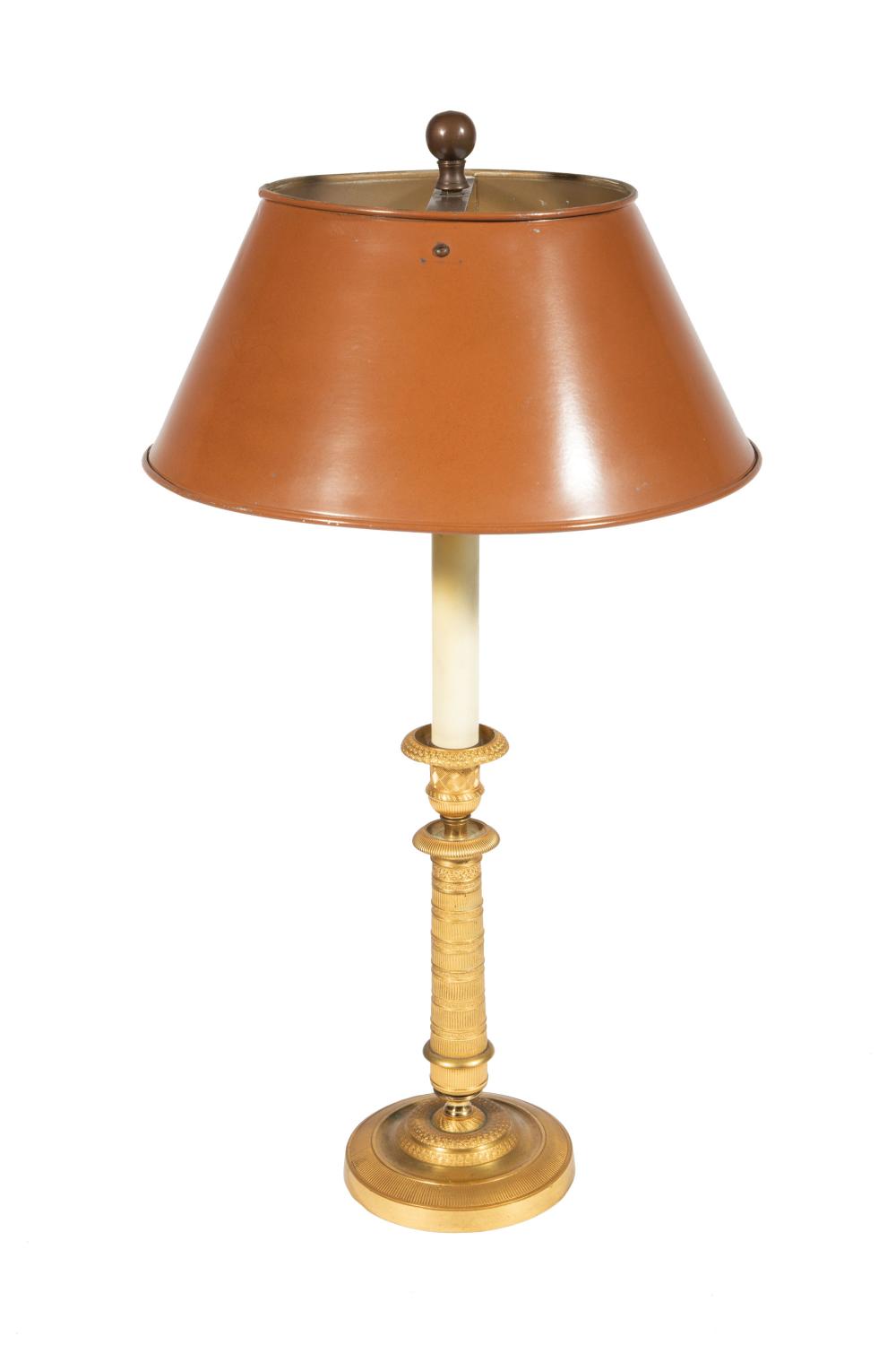 FRENCH GILT BRONZE CANDLESTICK