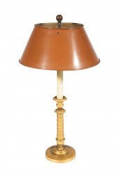 FRENCH GILT BRONZE CANDLESTICK
