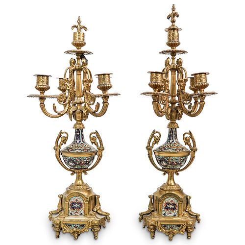 FRENCH GILT BRONZE CHAMPLEVE