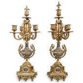 FRENCH GILT BRONZE CHAMPLEVE C