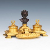 FRENCH GILT BRONZE ENCRIER 7 ½
