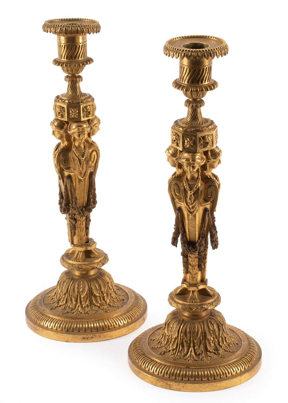 FRENCH GILT BRONZE FIGURAL