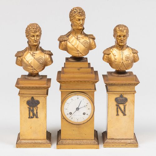FRENCH GILT-BRONZE FIGURAL