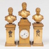 FRENCH GILT-BRONZE FIGURAL GAR