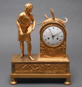 FRENCH GILT BRONZE FIGURAL MAN