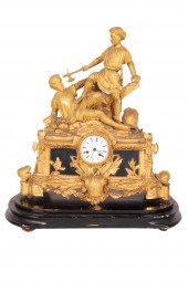 FRENCH GILT BRONZE FIGURAL MAN