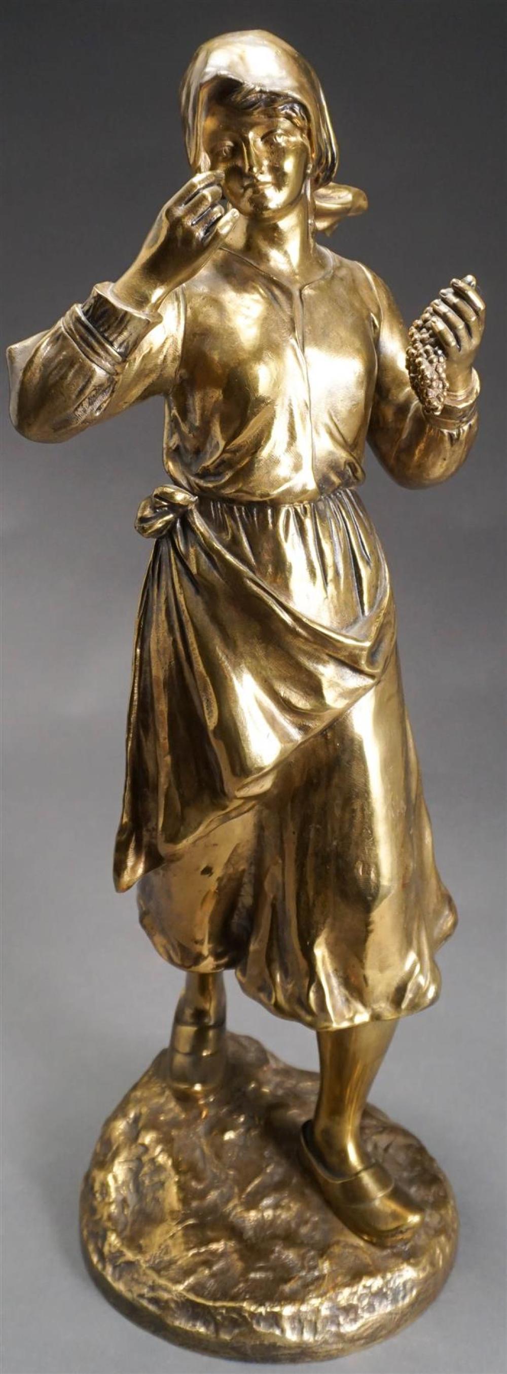 FRENCH GILT BRONZE FIGURE OF A