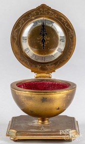 FRENCH GILT BRONZE GLOBULAR CL