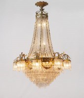 FRENCH GILT BRONZE HANGING CHA