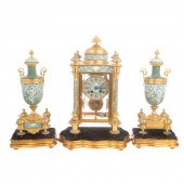 FRENCH GILT BRONZE & JASPERWAR