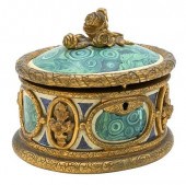 FRENCH GILT BRONZE JEWELRY BOX