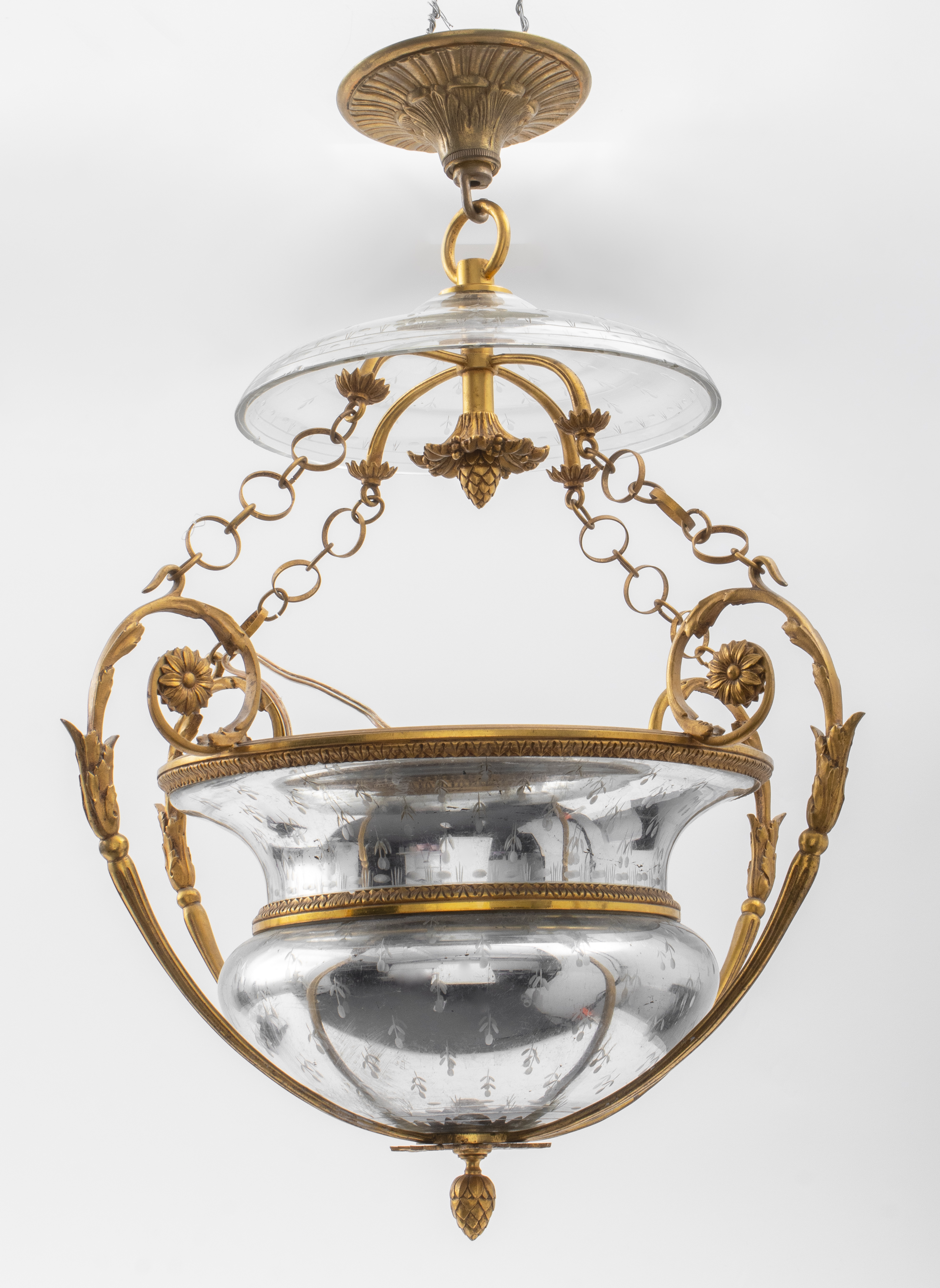 FRENCH GILT BRONZE LANTERN