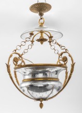 FRENCH GILT BRONZE LANTERN CHA