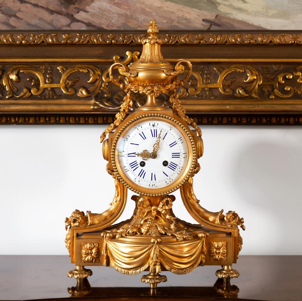 FRENCH GILT BRONZE MANTEL