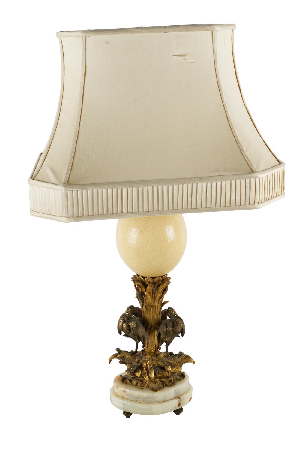 FRENCH GILT BRONZE, ONYX &