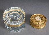 FRENCH GILT BRONZE ROUND BOX W