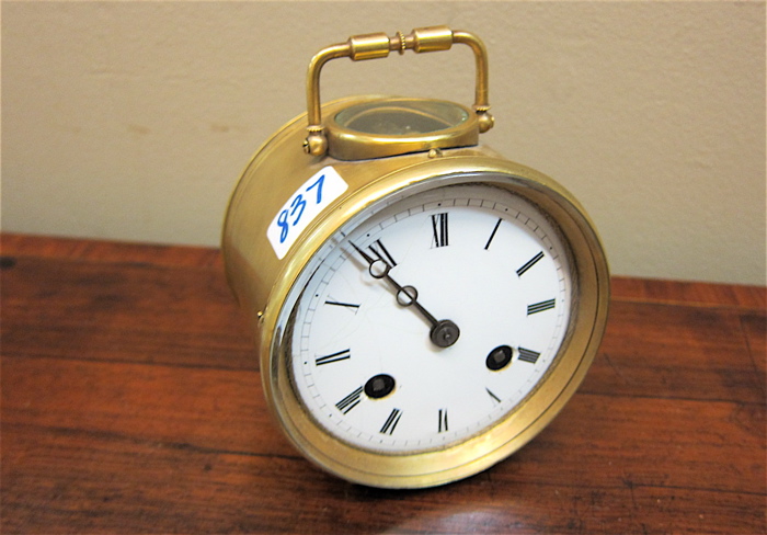 FRENCH GILT-BRONZE ROUND-CASED