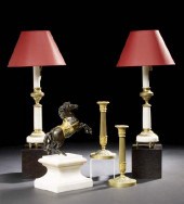 French Gilt-Bronze-Saddled Pat