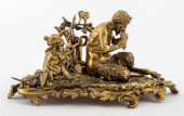 FRENCH GILT BRONZE SATYR &AMP;