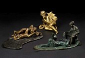 French Gilt-Bronze Tabletop Fi