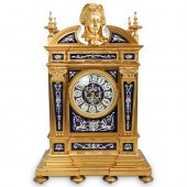 FRENCH GILT DORE BRONZE & ENAM