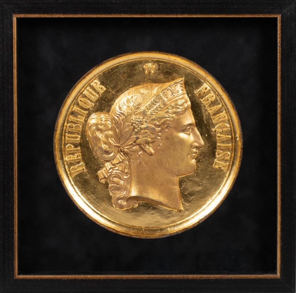 FRENCH GILT-IRON PRESENTATION