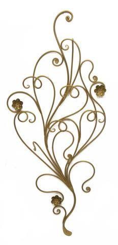 FRENCH GILT IRON WALL-MOUNTED