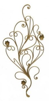 FRENCH GILT IRON WALL-MOUNTED