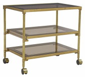 FRENCH GILT METAL 3-TIER MIRRO