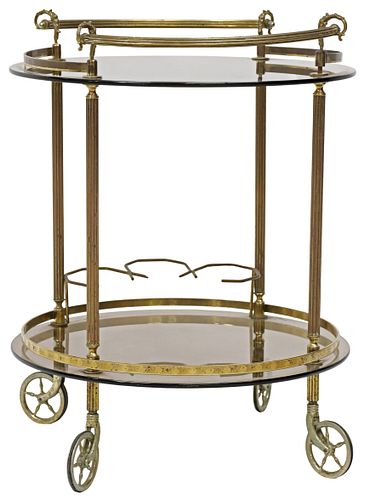 FRENCH GILT METAL &AMP; SMOKED