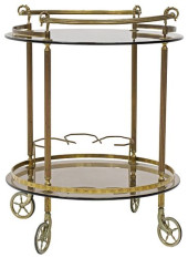 FRENCH GILT METAL &AMP; SMOKED