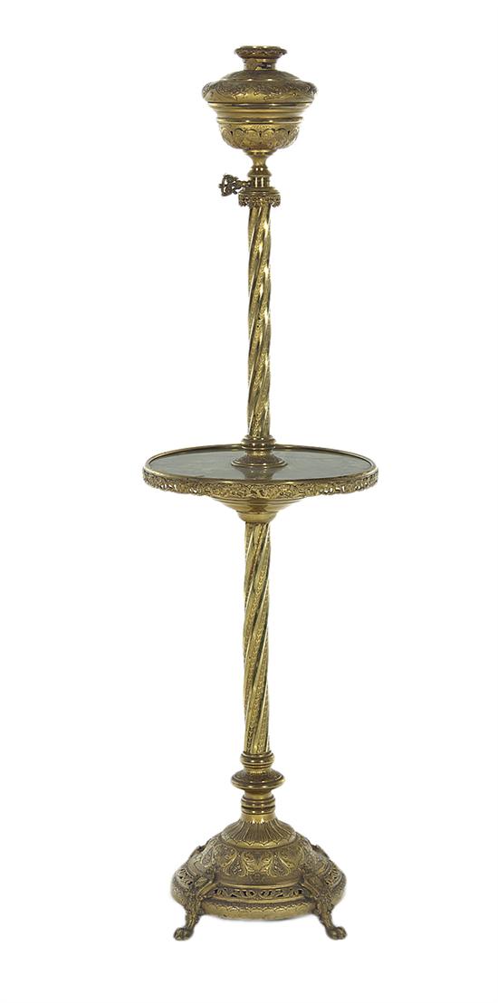 French gilt-metal and marble