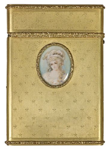 FRENCH GILT-METAL CARNET DE BAL