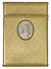 FRENCH GILT-METAL CARNET DE BA