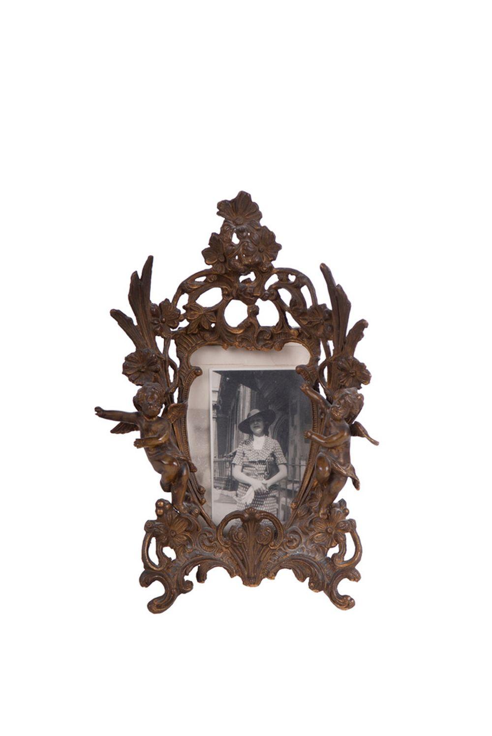 FRENCH GILT METAL CHERUB FORM