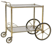 FRENCH GILT METAL FAUX BAMBOO
