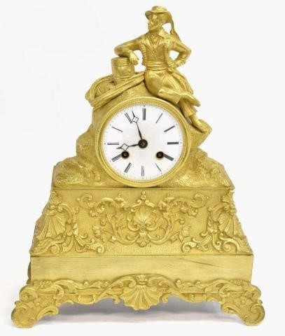 FRENCH GILT METAL FIGURAL SAILOR