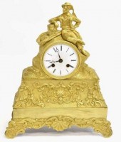 FRENCH GILT METAL FIGURAL SAIL