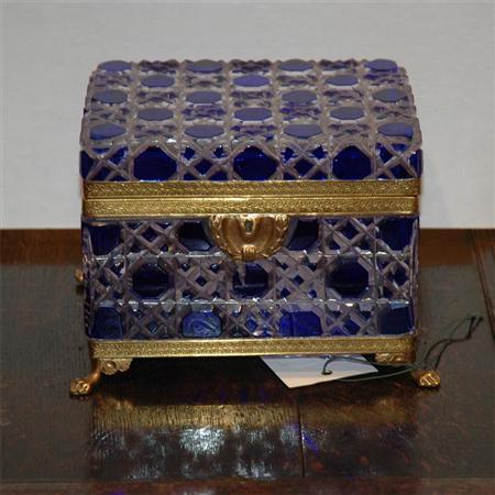French Gilt-Metal Mounted Colbalt
