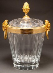 French gilt-metal mounted crys