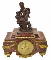 FRENCH GILT METAL MOUNTED MARB