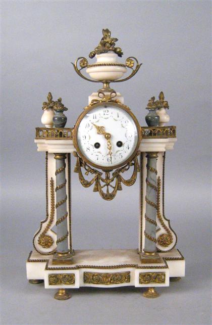 French gilt metal mounted marble