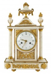 FRENCH GILT METAL-MOUNTED MARB