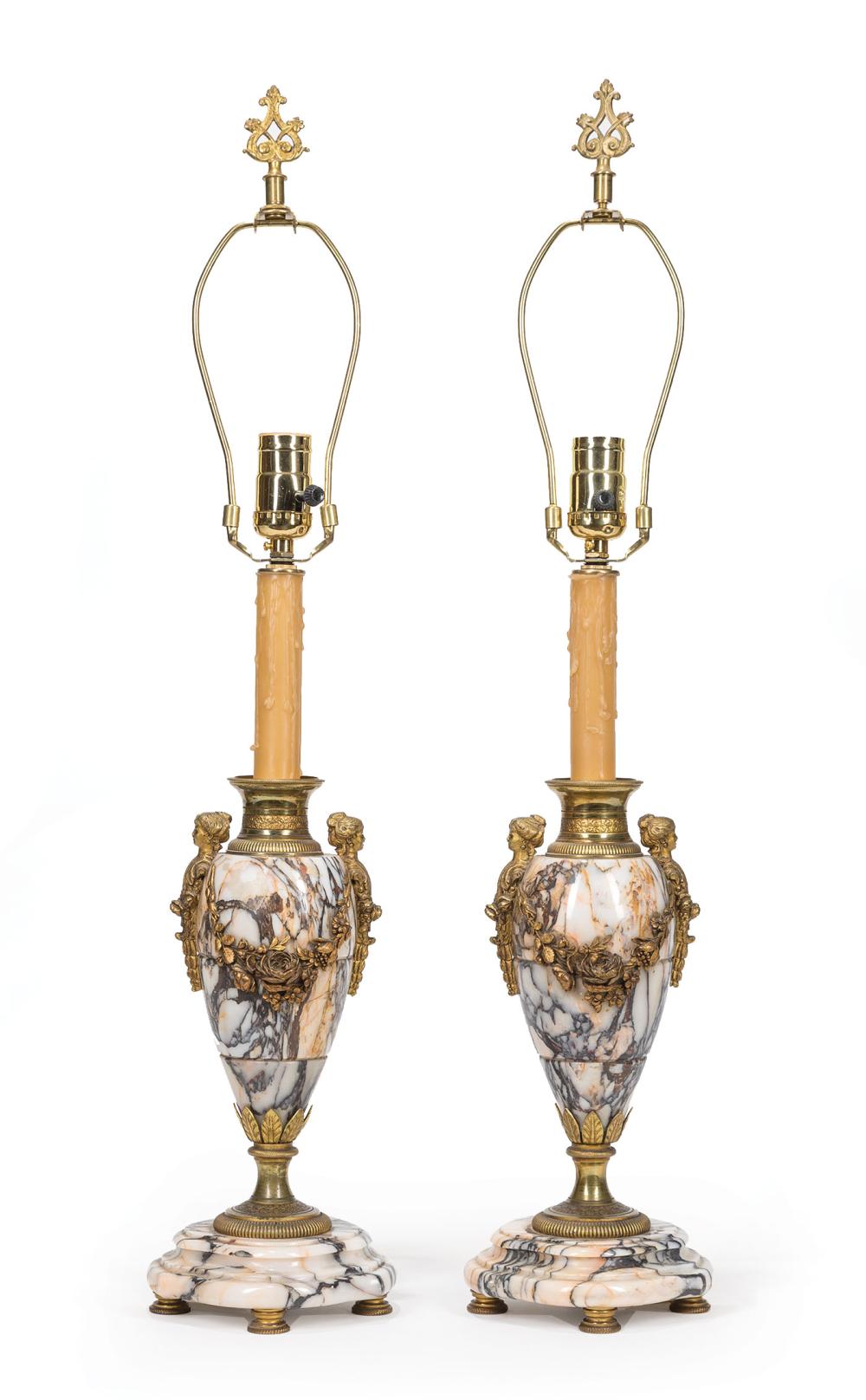 FRENCH GILT METAL-MOUNTED MARBLE